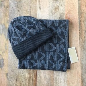 Michael Kors Scarf & Beanie Set
